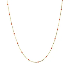 18" Apple Dot Ball Chain Necklace