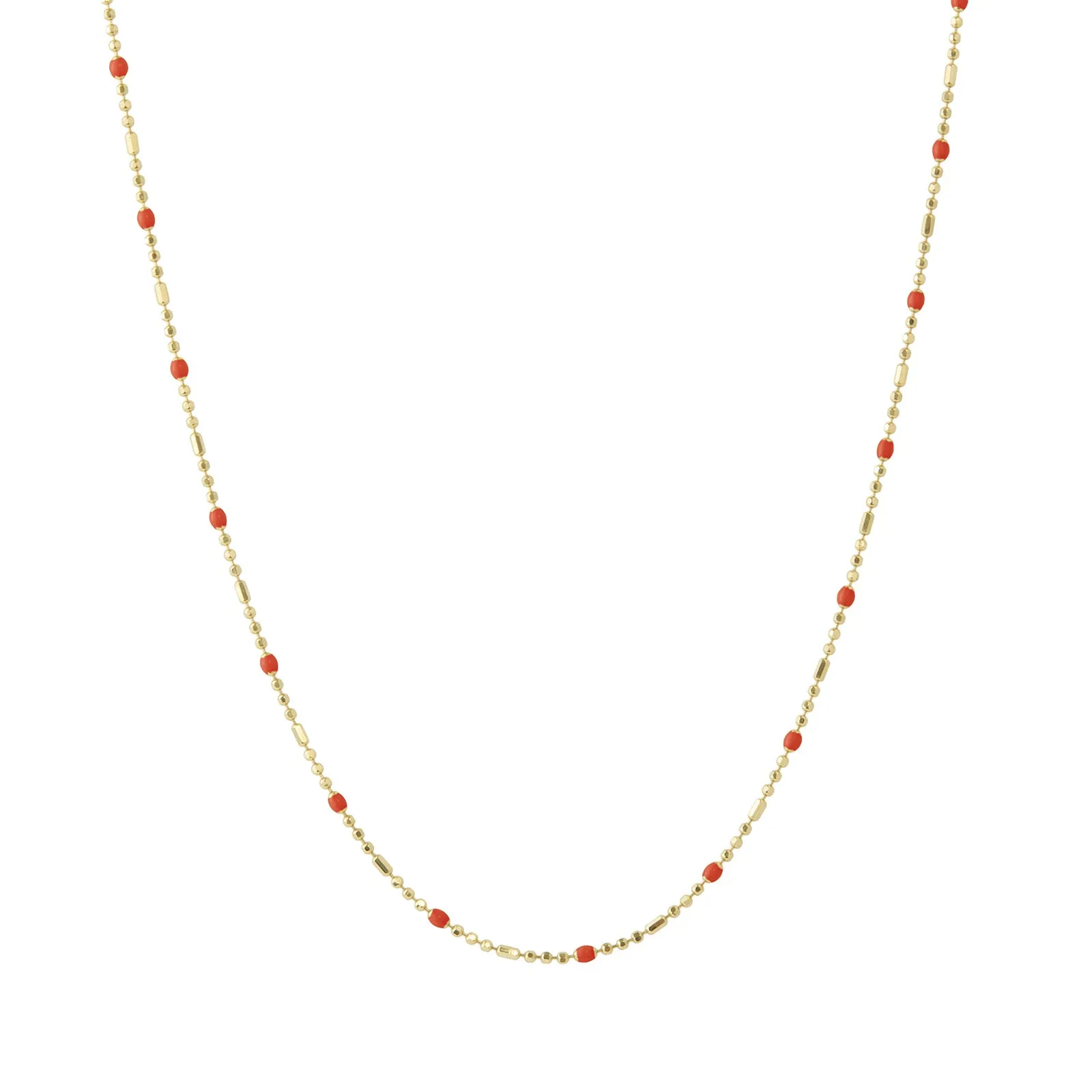 18" Apple Dot Ball Chain Necklace