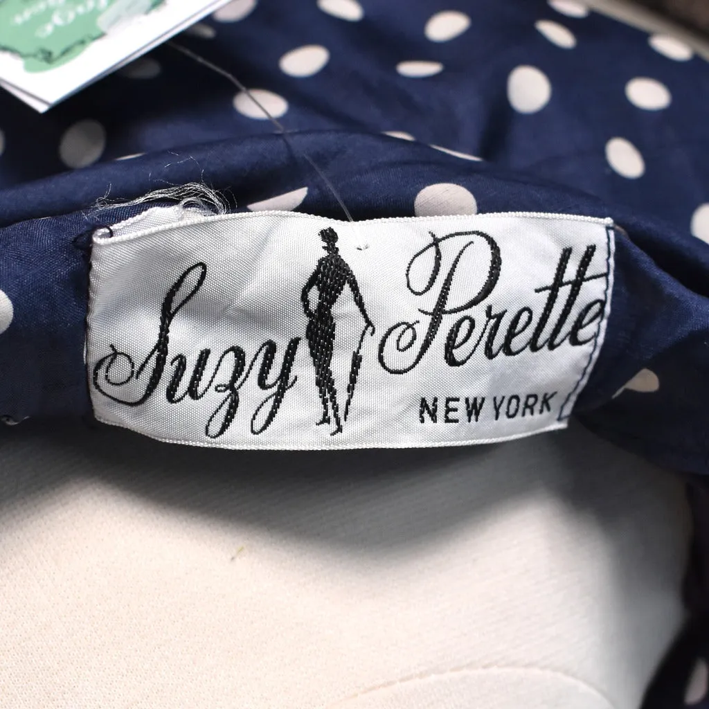 1950s Suzy Perette Polka Dot Wiggle Dress
