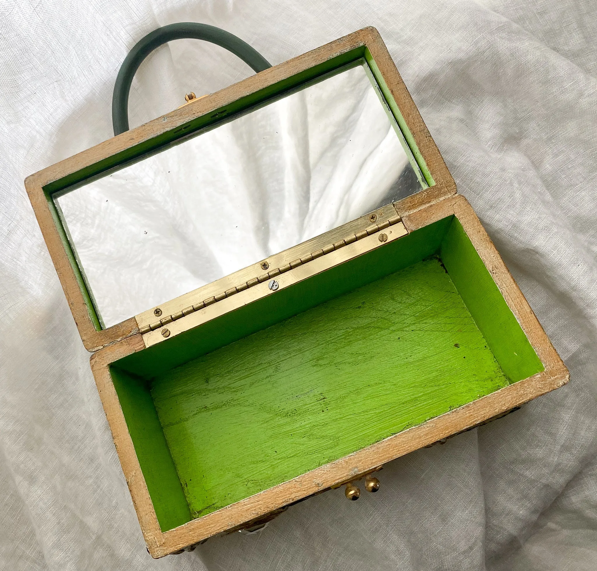 1960's Enid Collins of Texas Paper-Mache Box Bag