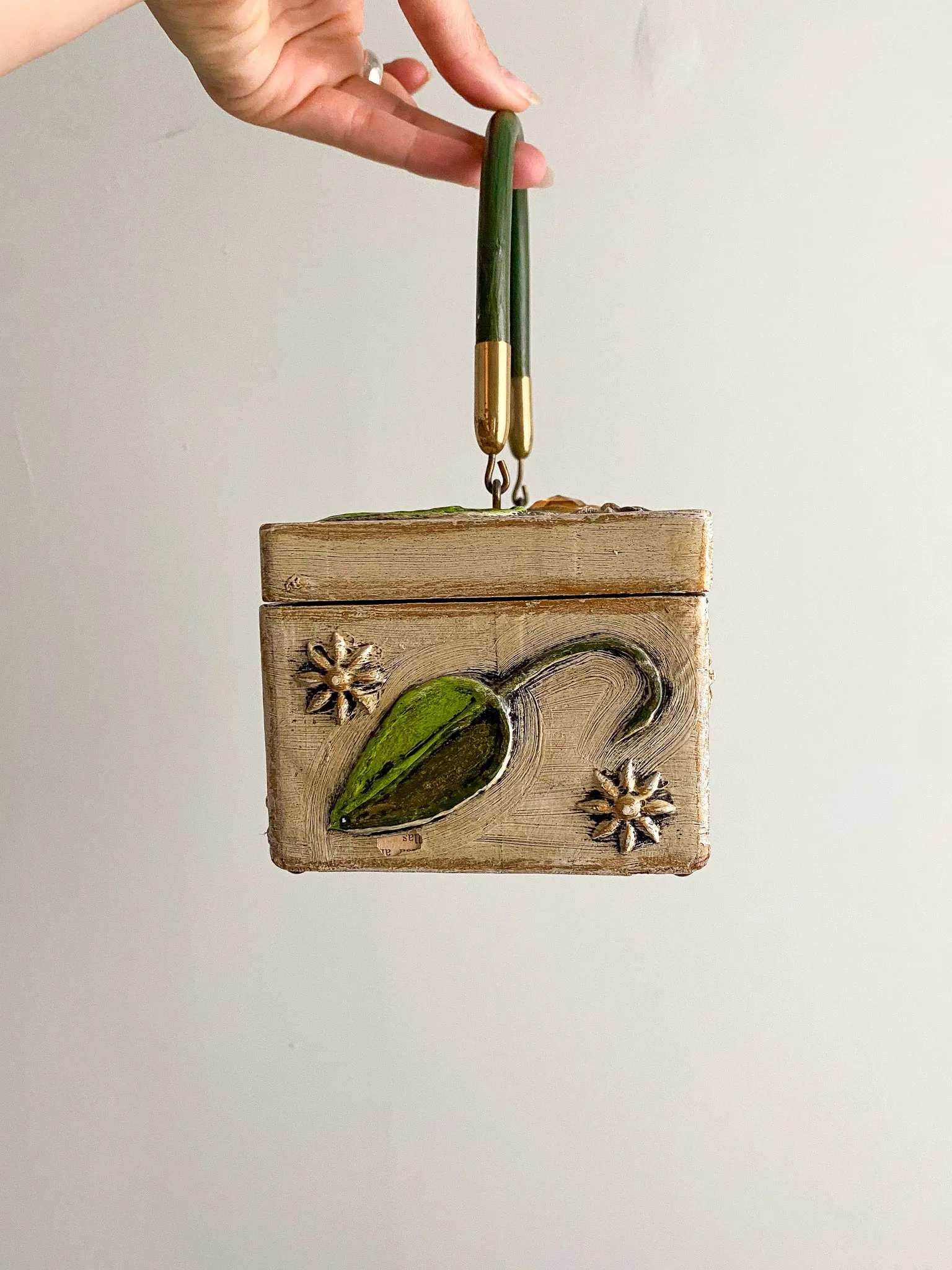1960's Enid Collins of Texas Paper-Mache Box Bag