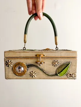 1960's Enid Collins of Texas Paper-Mache Box Bag