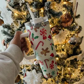 40oz Gingerbread Tumbler