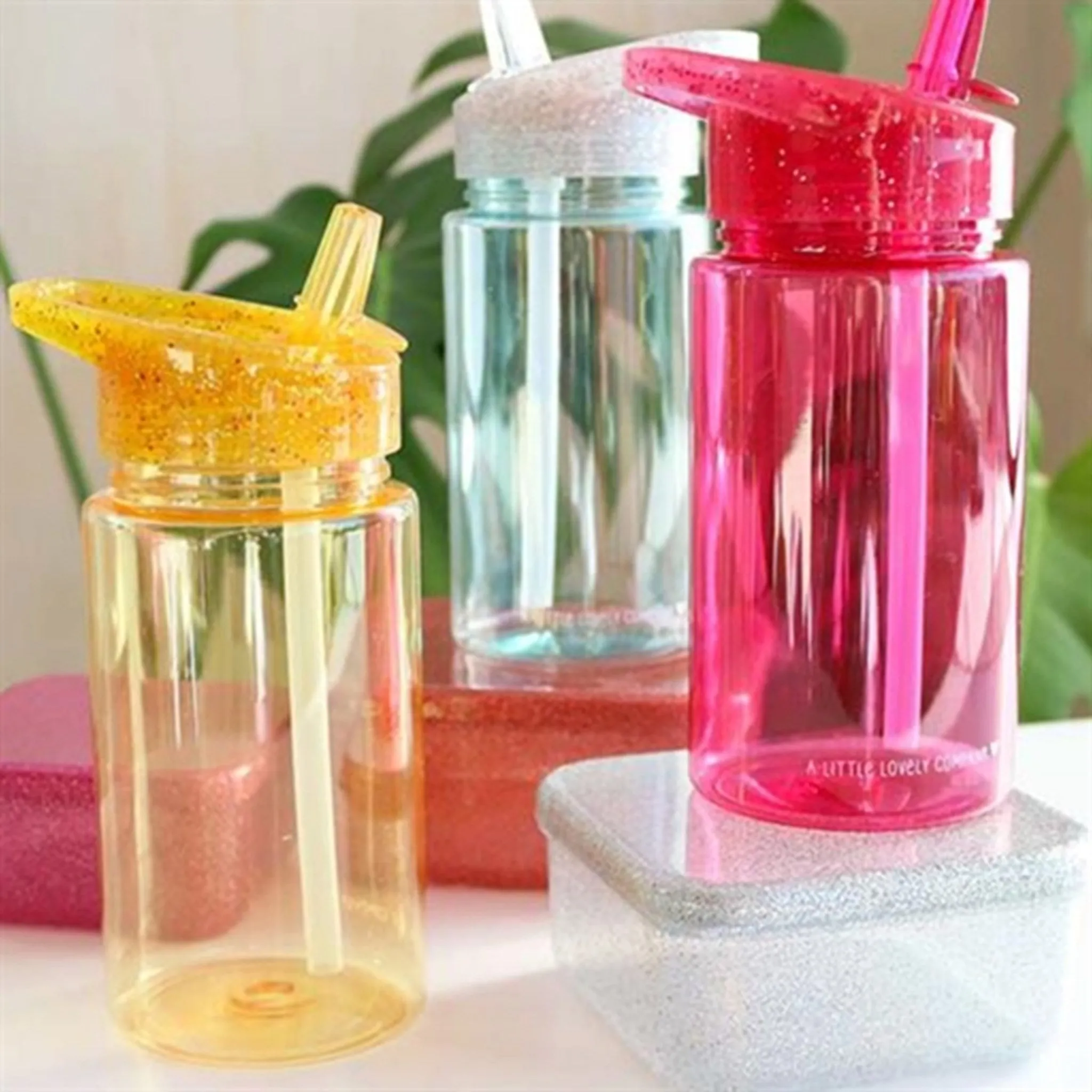 A Little Lovely Company Drikkedunk Glitter Gold