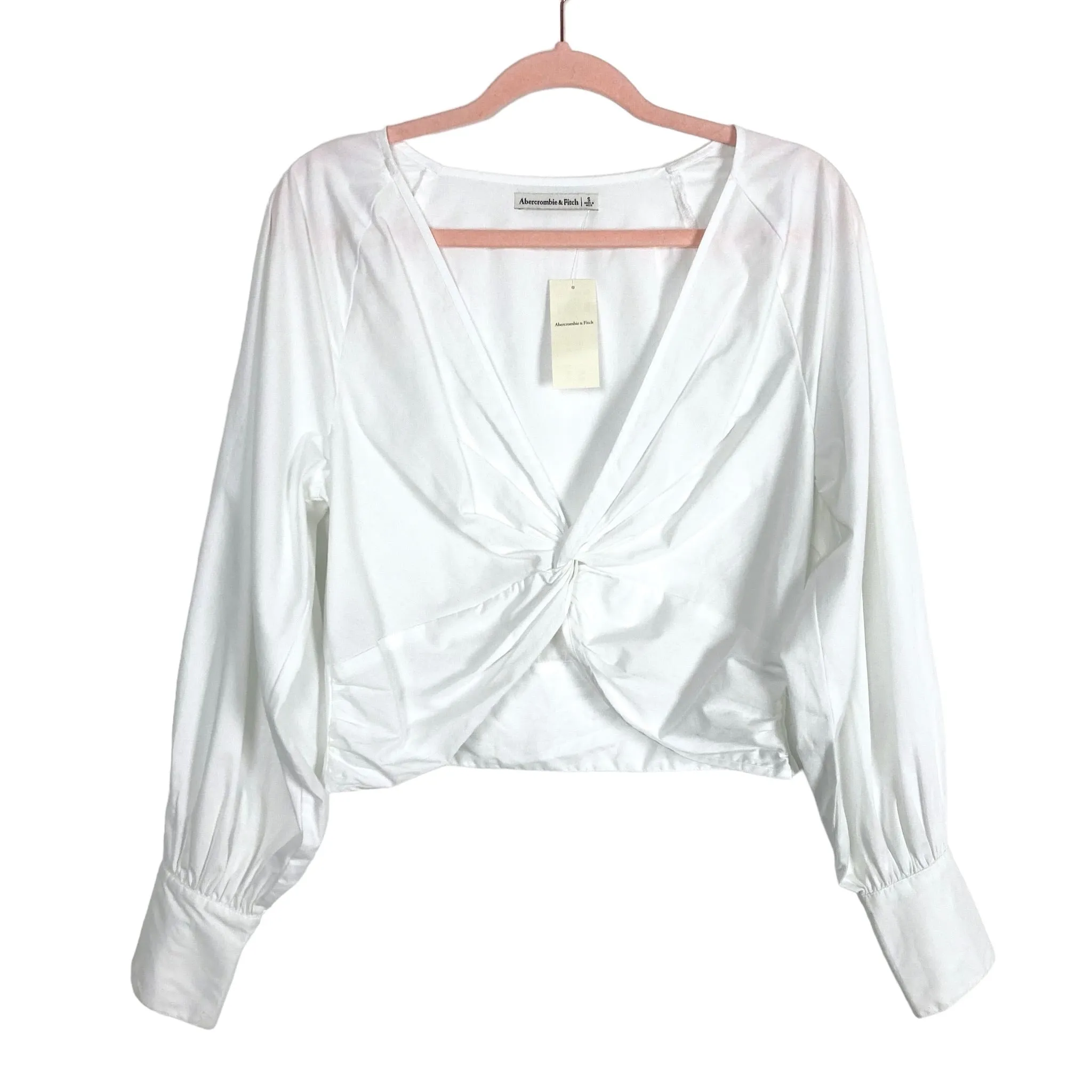 Abercrombie & Fitch White Front Twist Top NWT- Size S