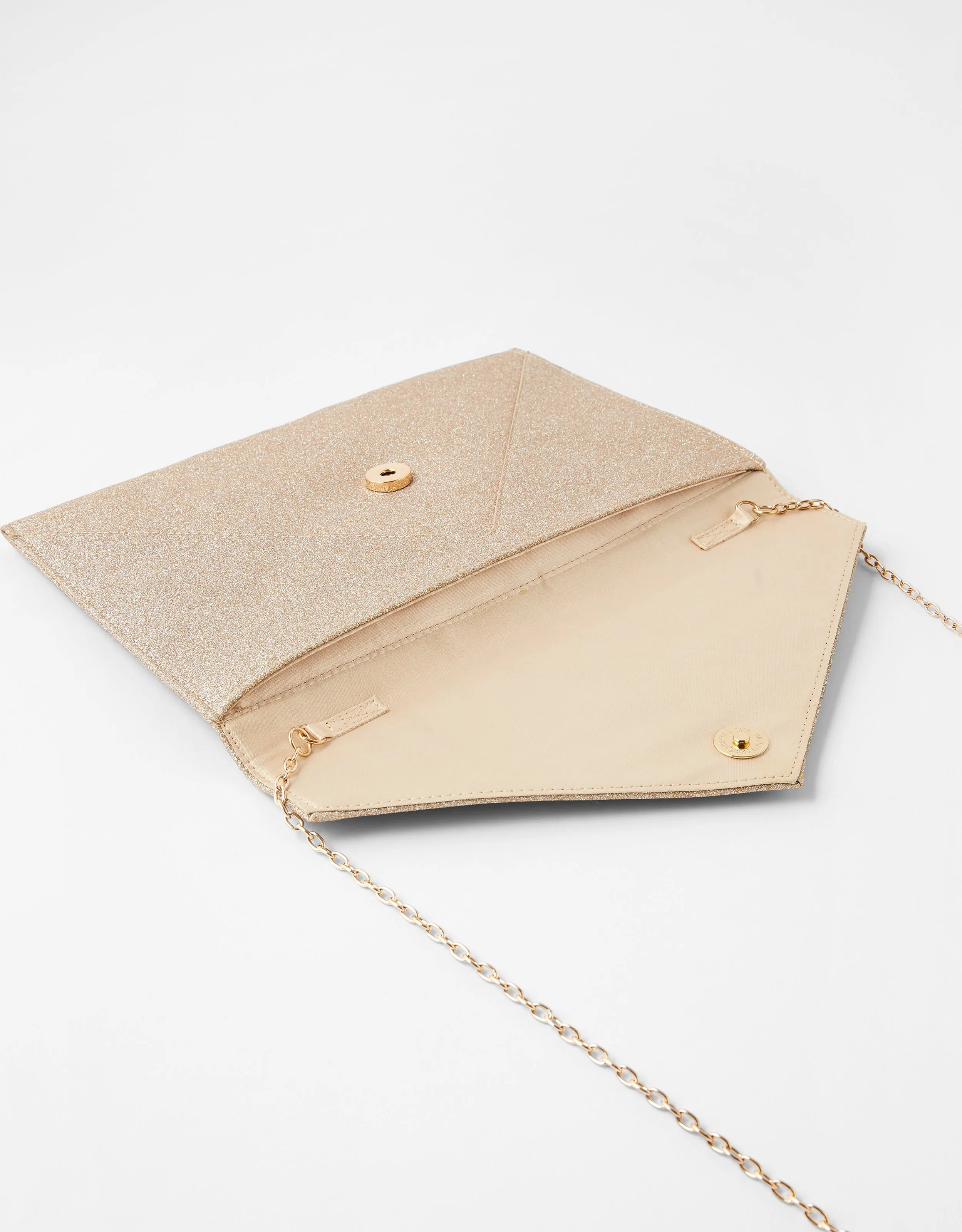 Accessorize London Women's Faux Leather Lily Glitter Envelope Clutch