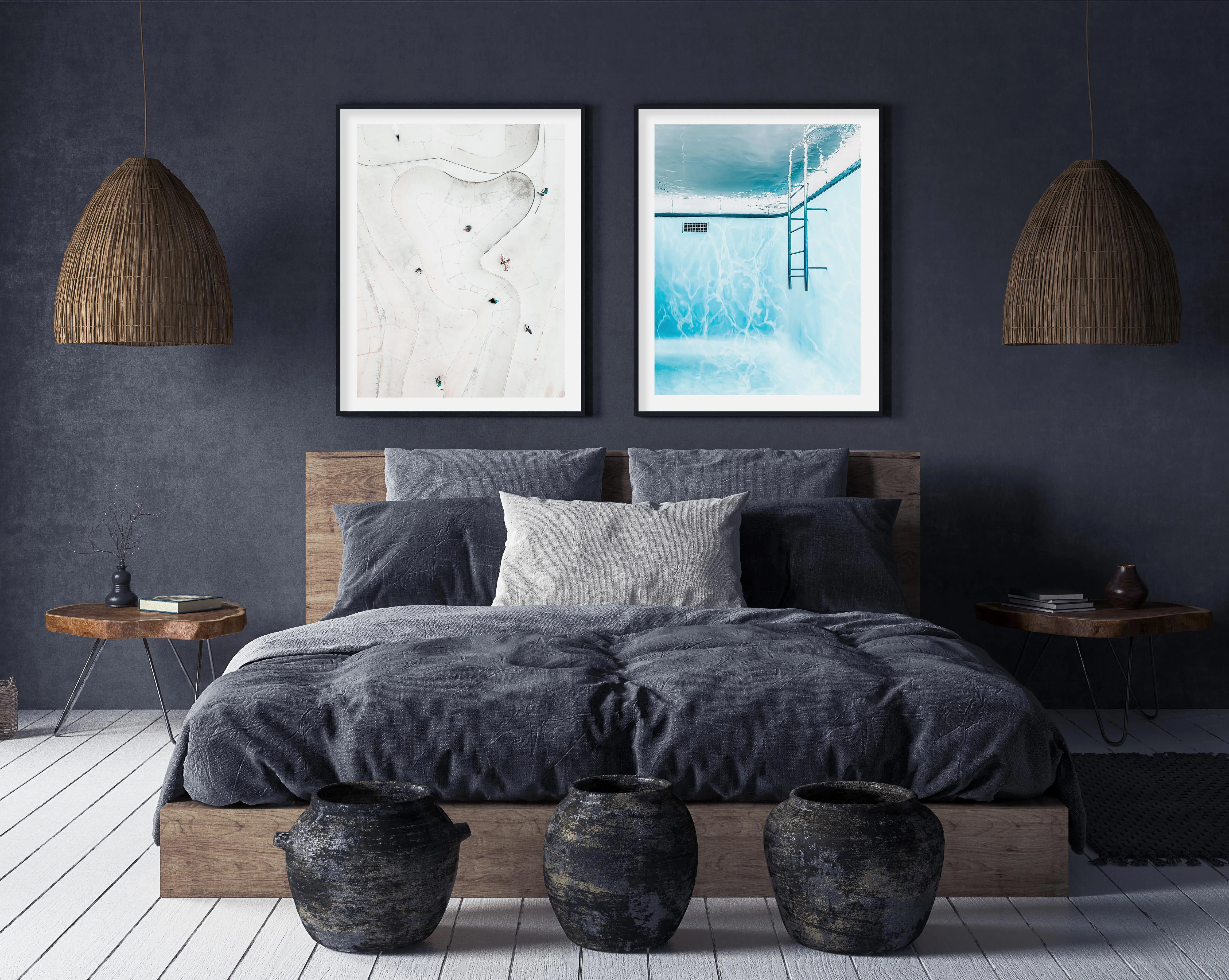 Aerial Skate Park Art Print