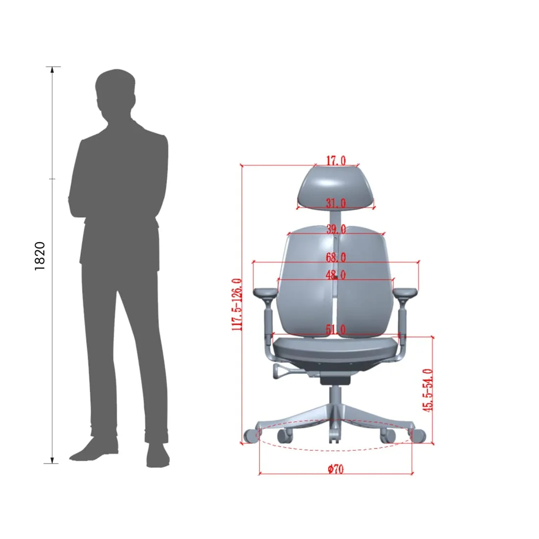 Ergonomic Aeron PU Back Office Chairs