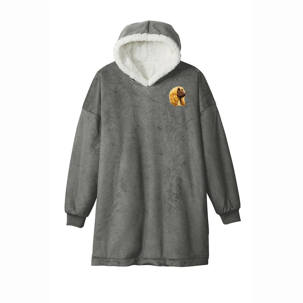 Afghan Hound Embroidered Wearable Blanket