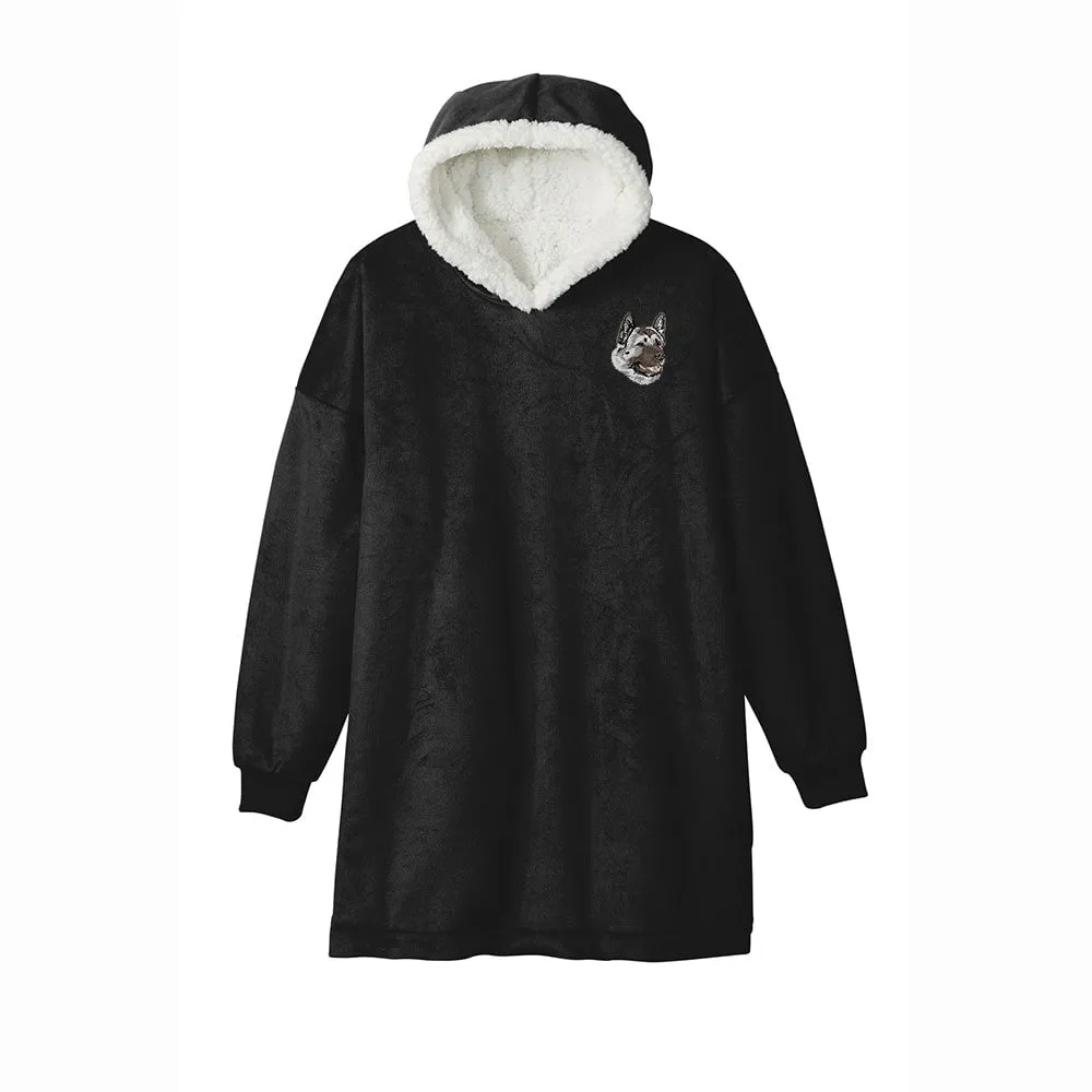 Akita Embroidered Wearable Blanket