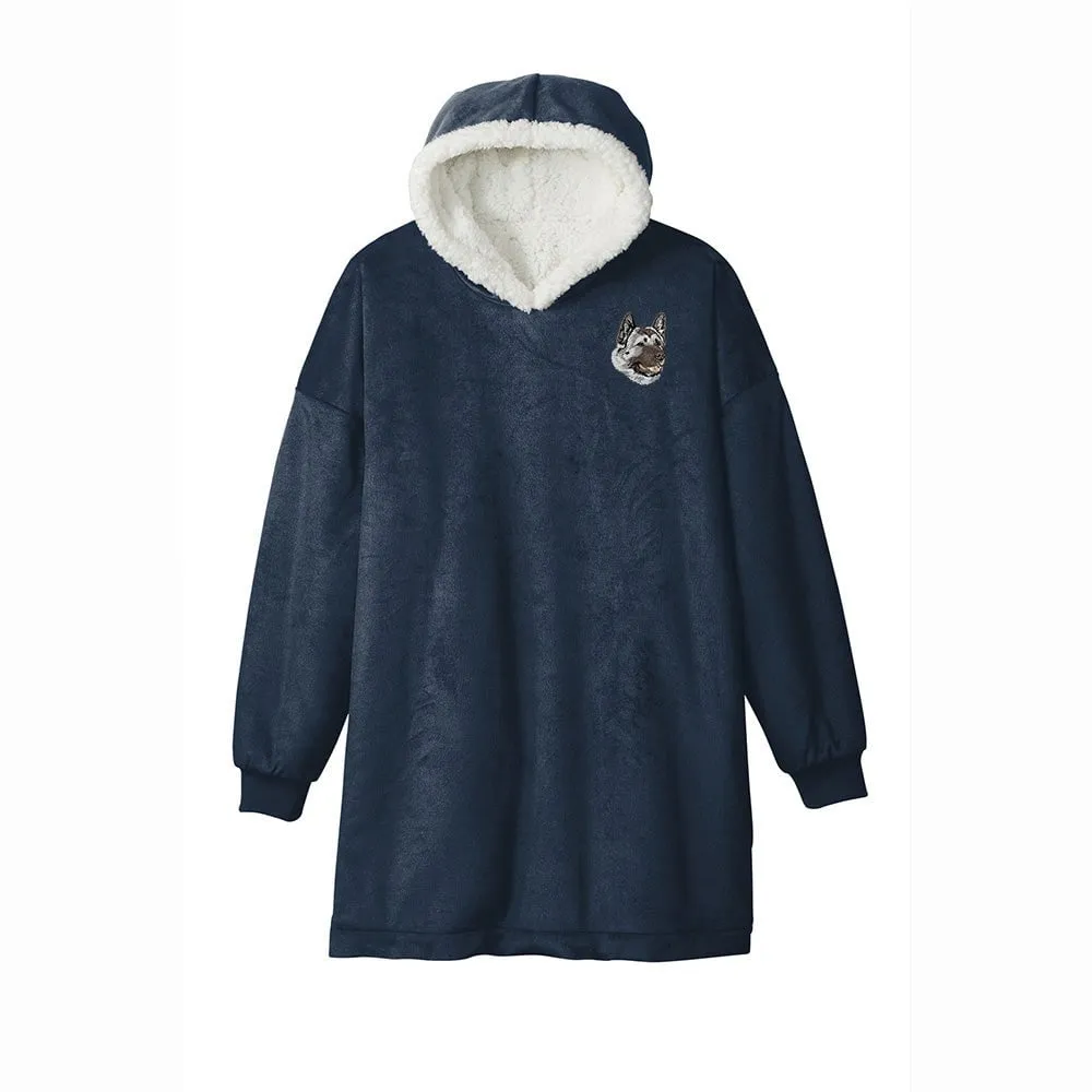 Akita Embroidered Wearable Blanket