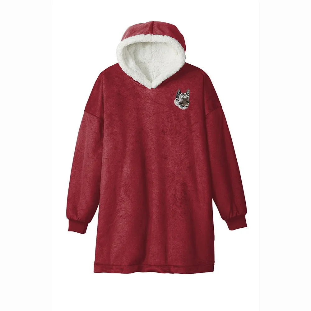 Akita Embroidered Wearable Blanket