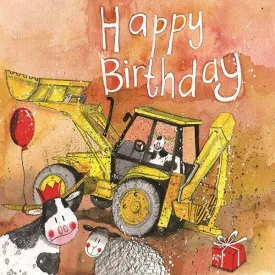 Alex Clark Digging For Presents Birthday Card