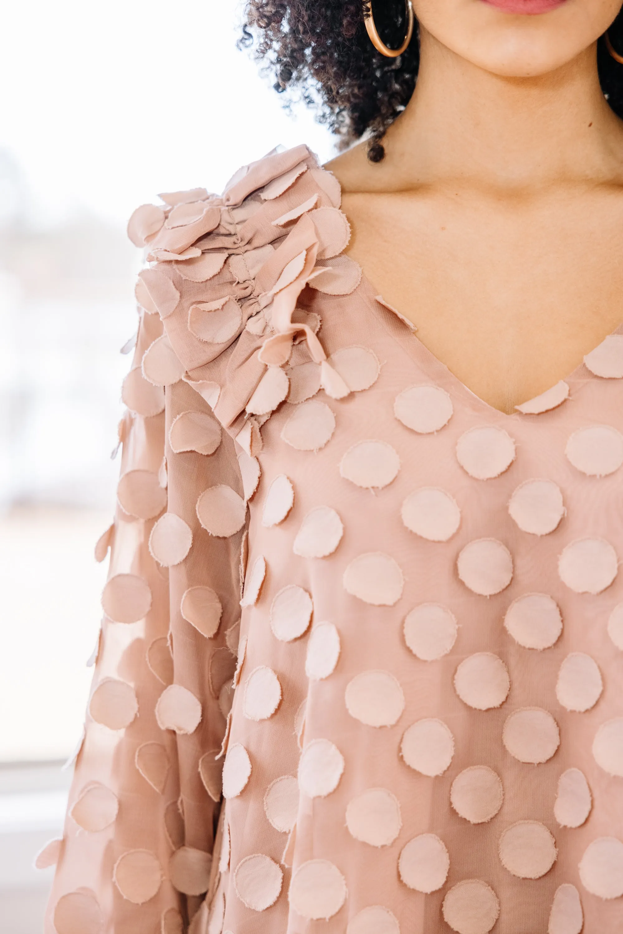 All You Need To Know Mauve Pink Textured Dress