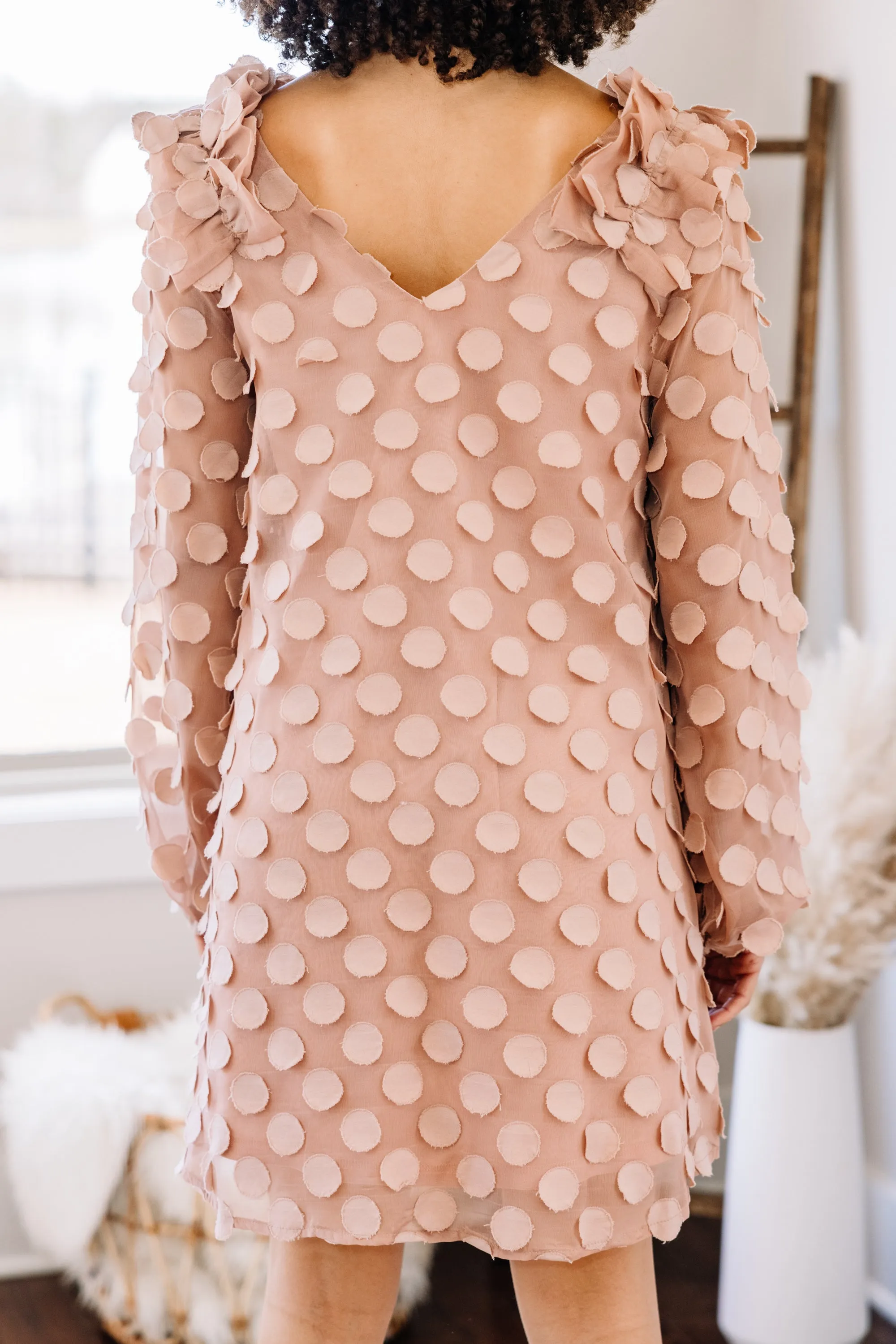 All You Need To Know Mauve Pink Textured Dress