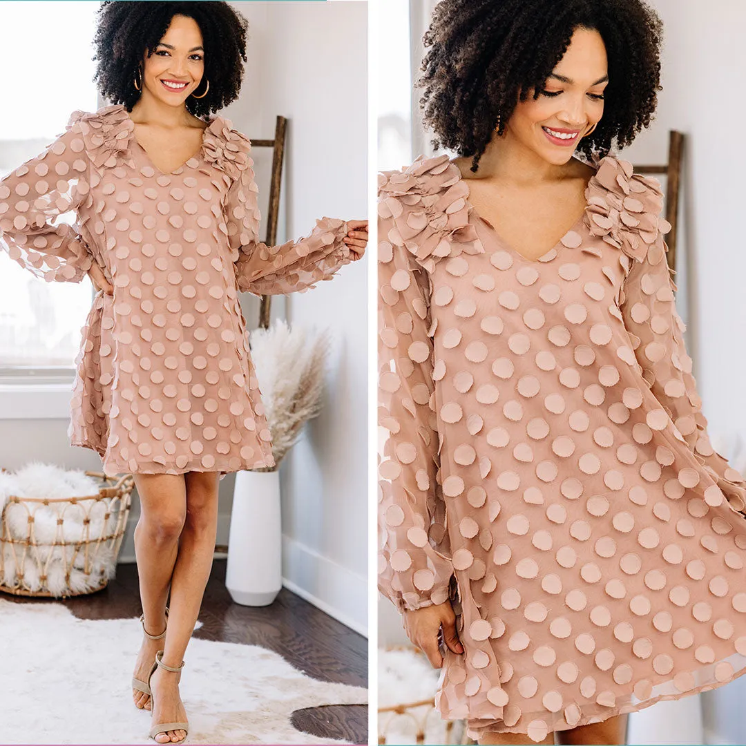 All You Need To Know Mauve Pink Textured Dress