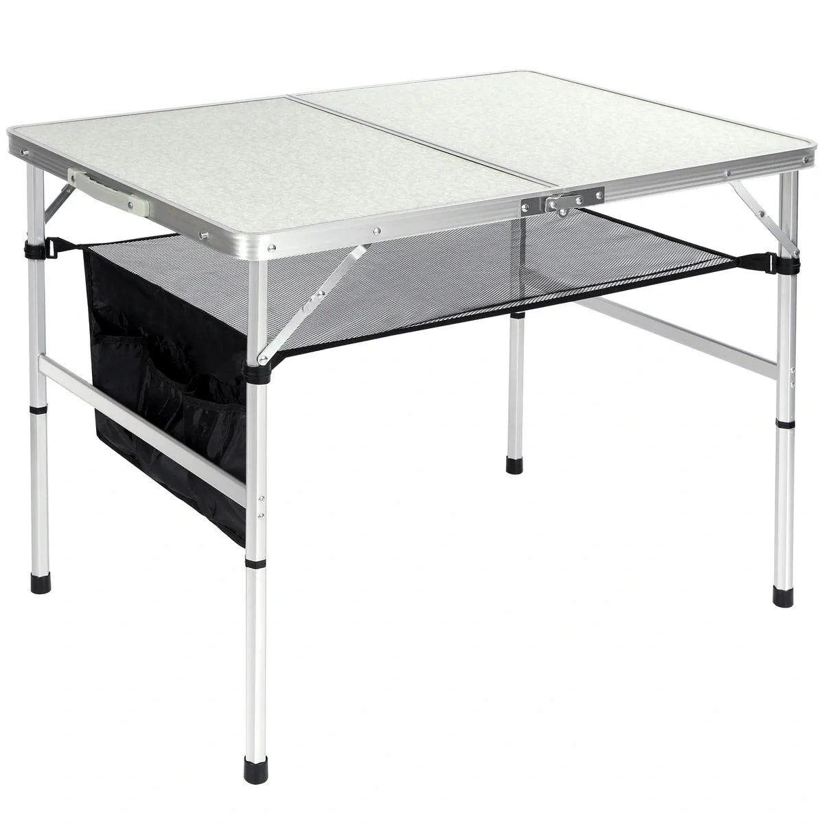 Aluminum Folding Camping Table with Adjustable Height Legs, 2/3/4ft