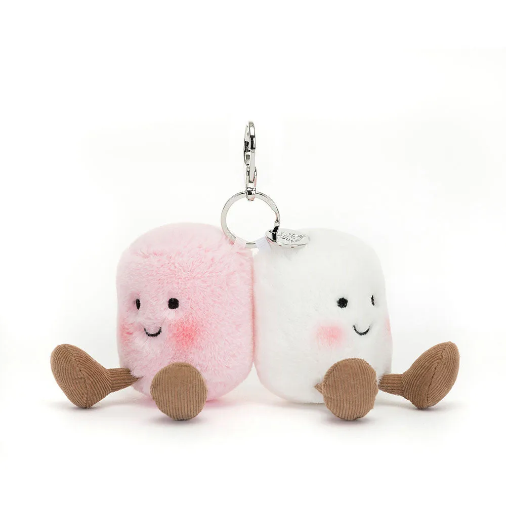 Amuseables Pair of Marshmallows Bag Charm by Jellycat
