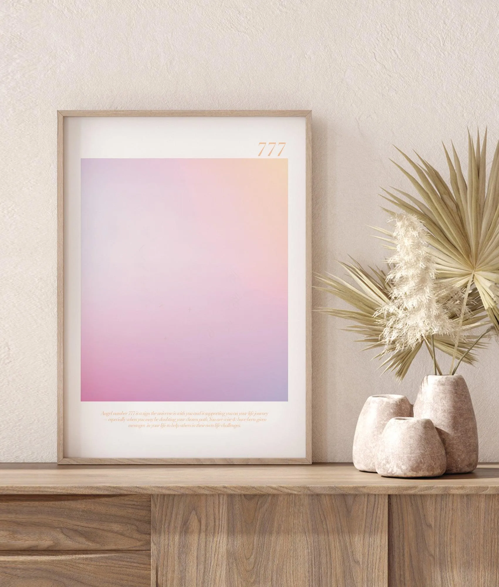 Angel Number 777 Art Print