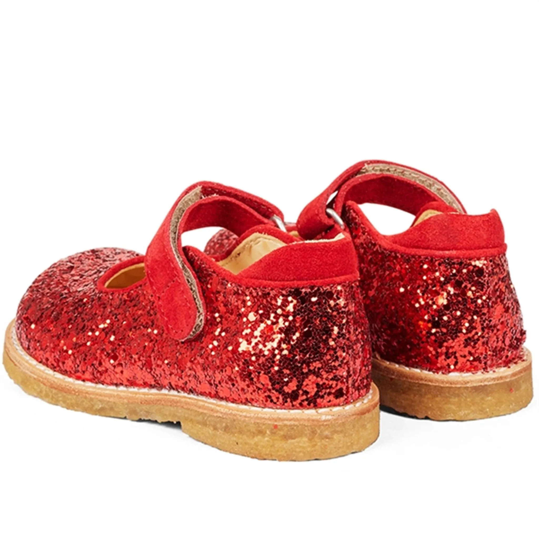 Angulus Begynder Tullesko Med Velcro Red/Red Glitter
