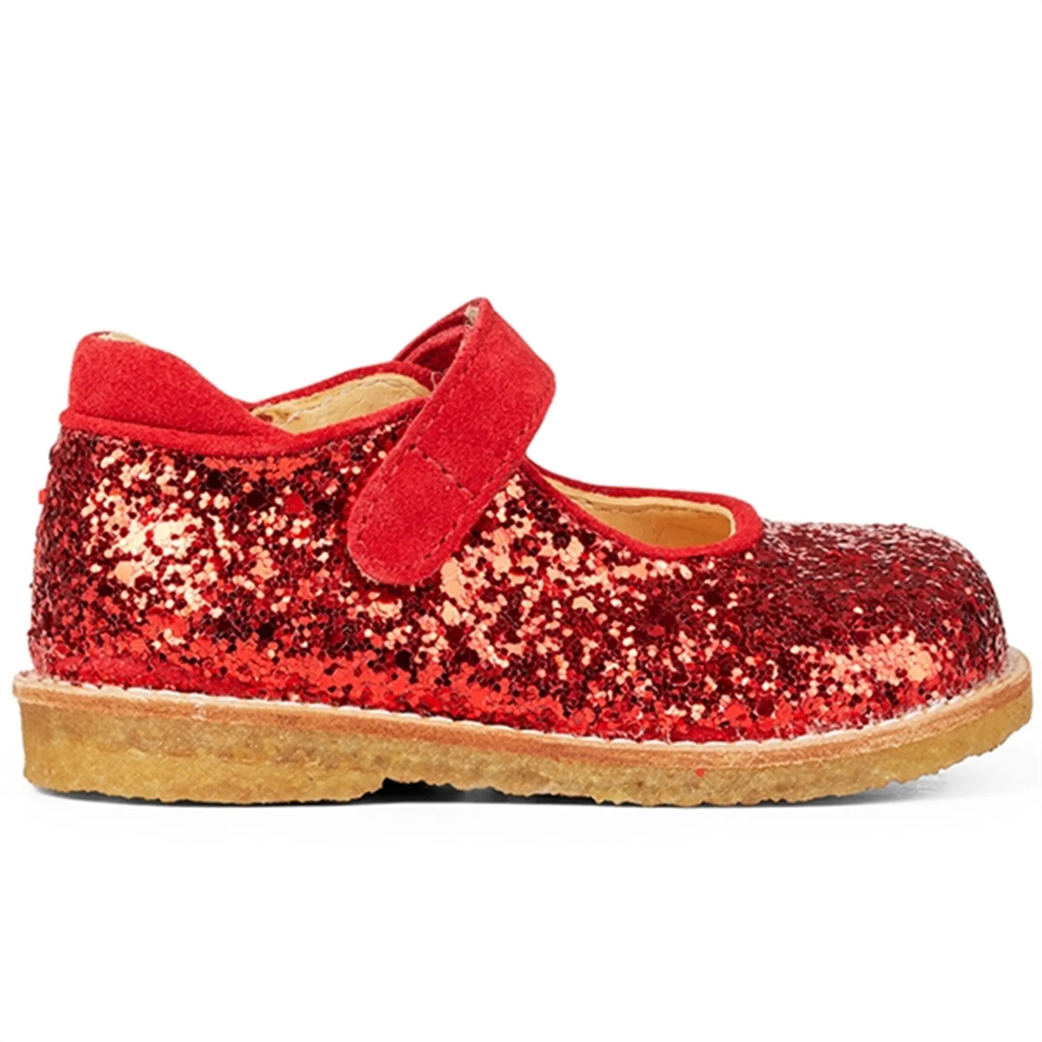 Angulus Begynder Tullesko Med Velcro Red/Red Glitter
