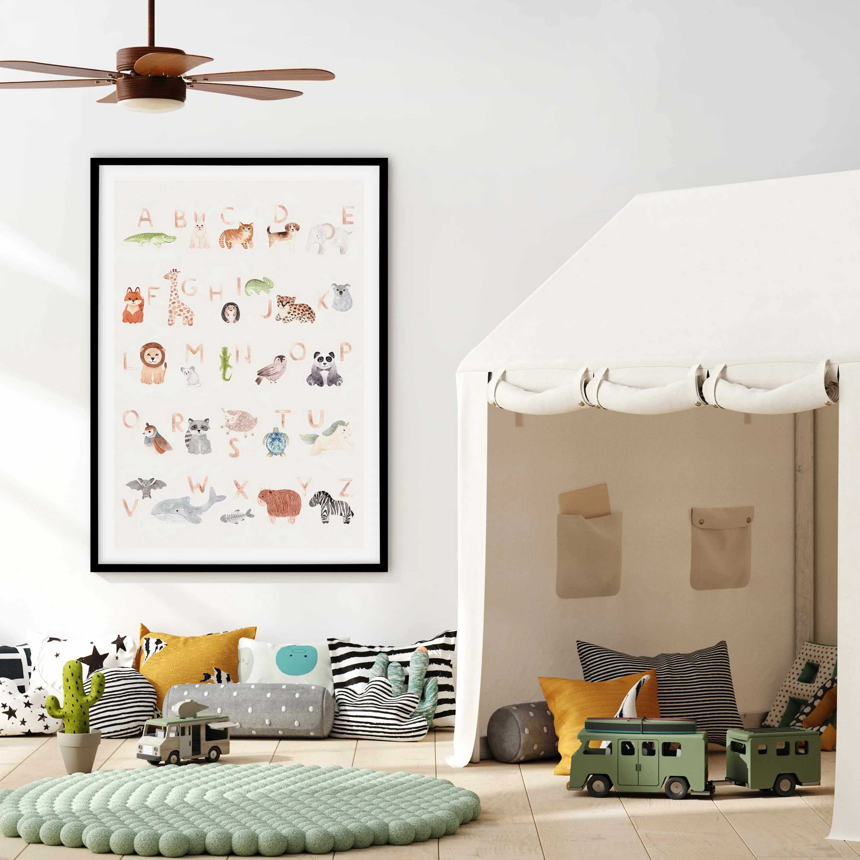 Animal Alphabet Art Print
