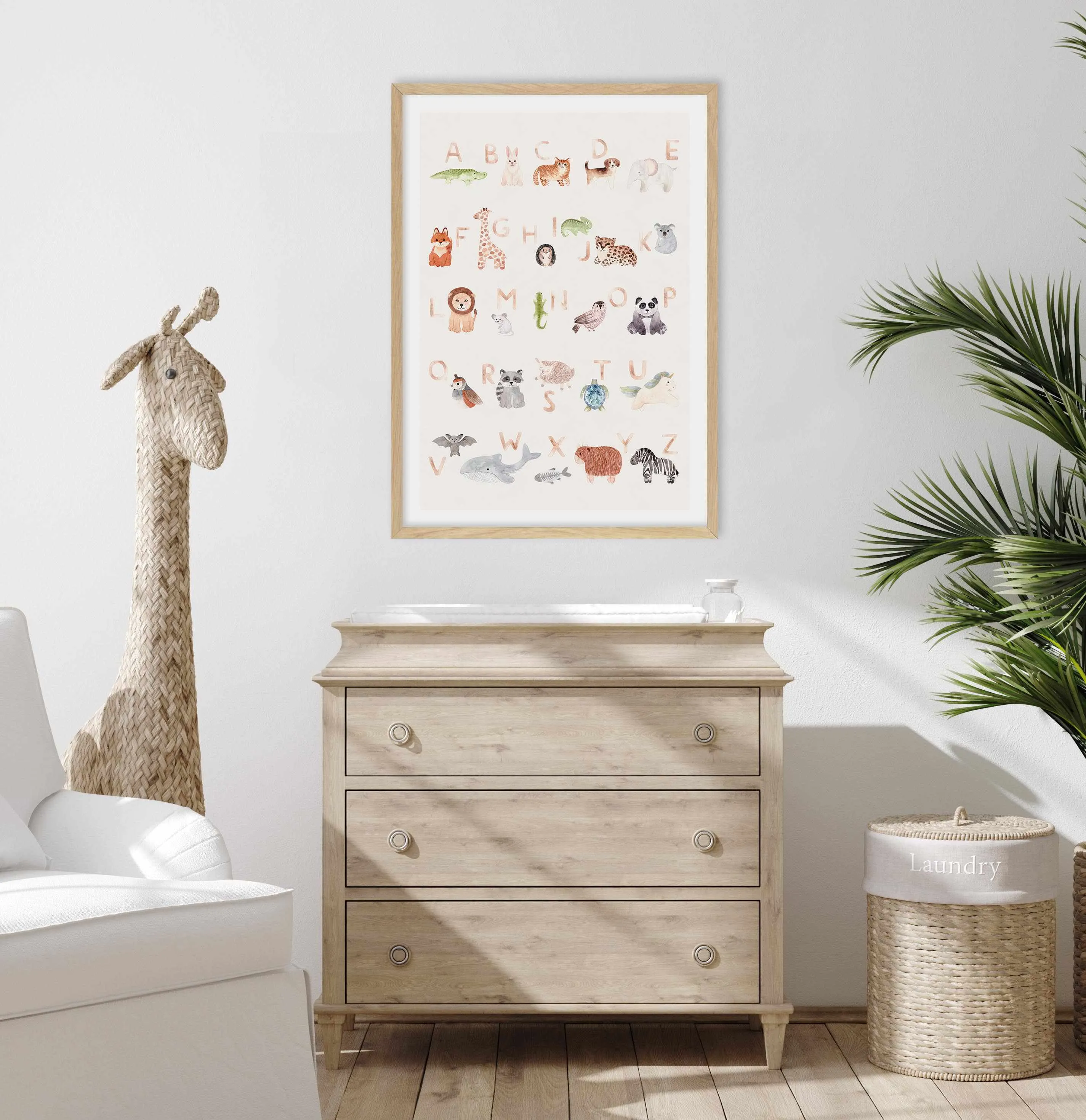 Animal Alphabet Art Print