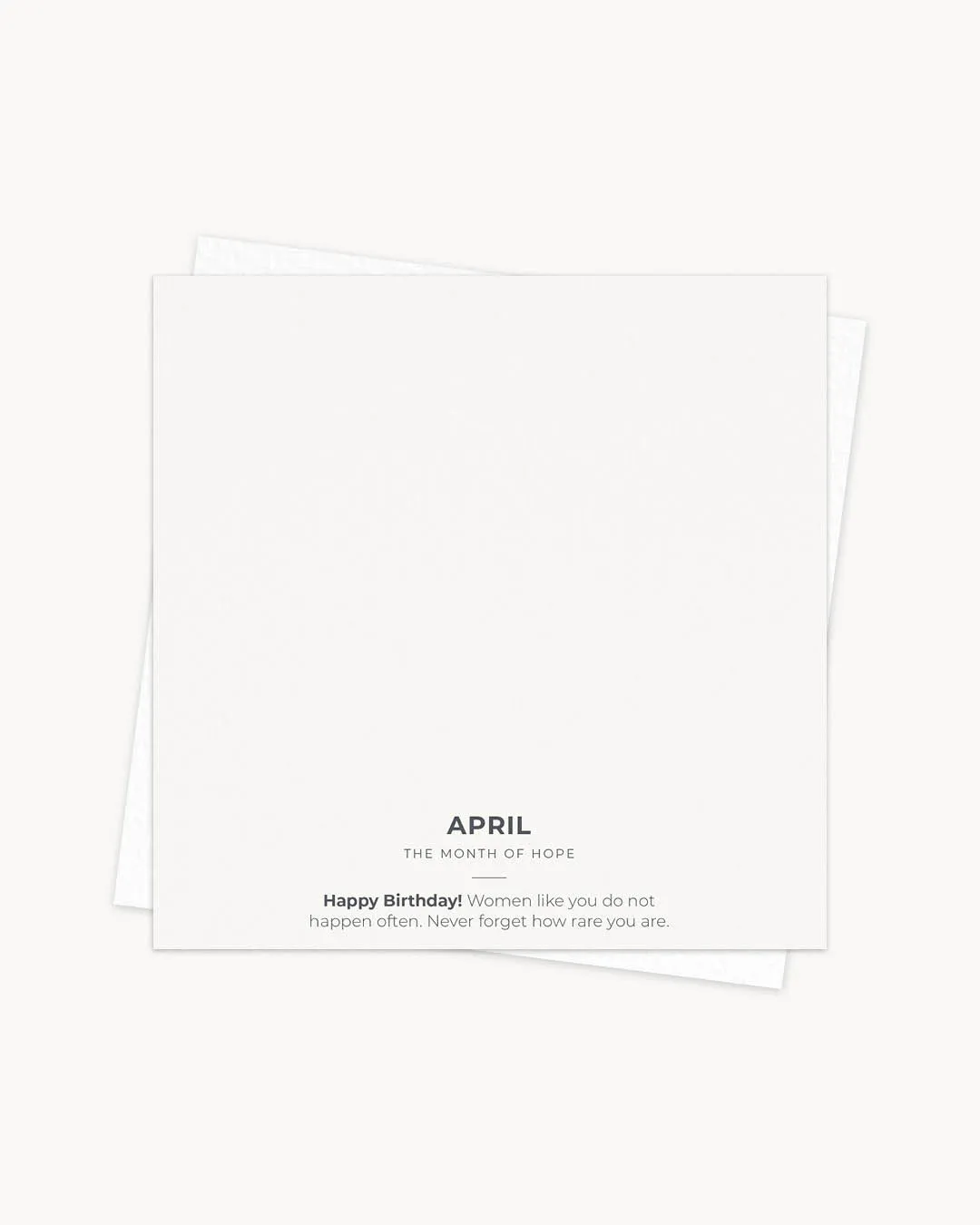 April Birthday Gift Card