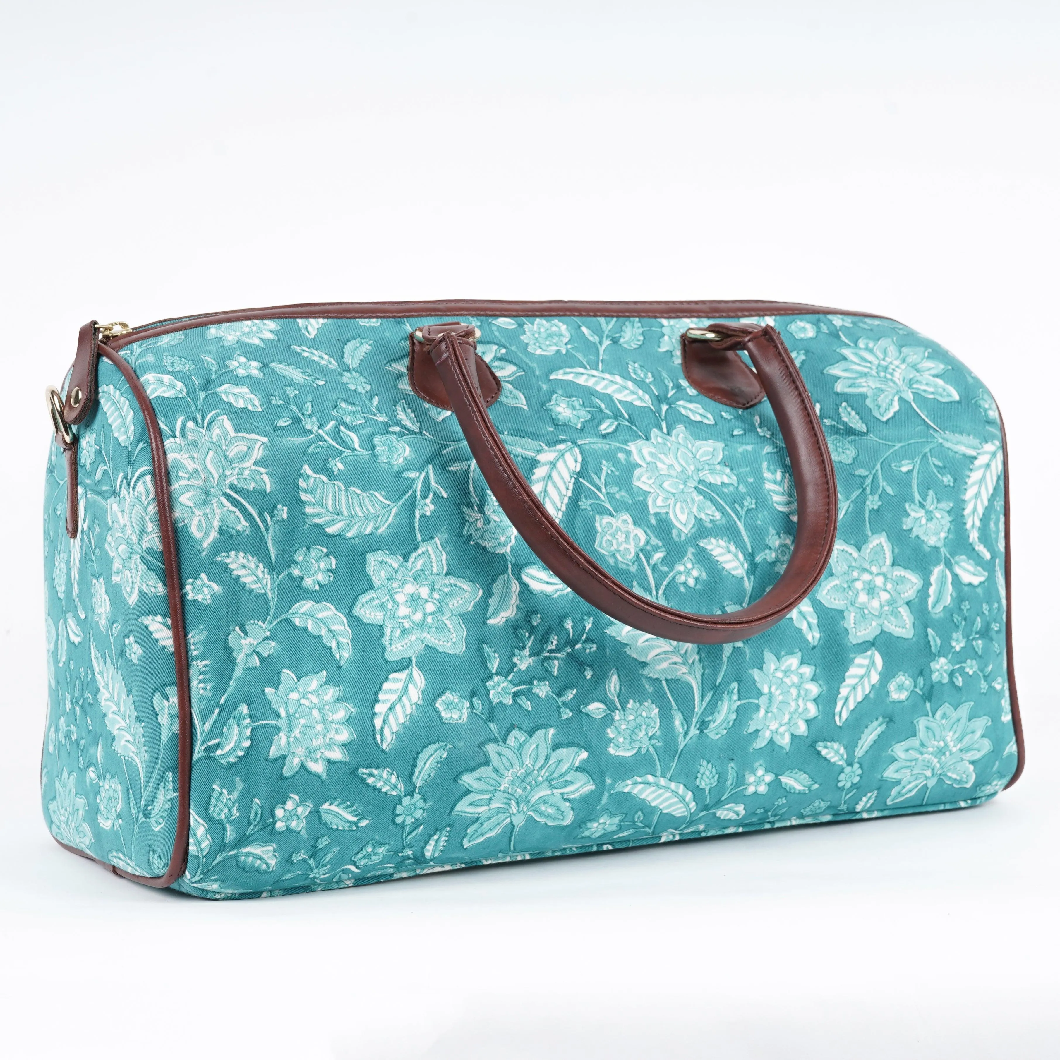 Aqua Blue Weekend Duffle Bag