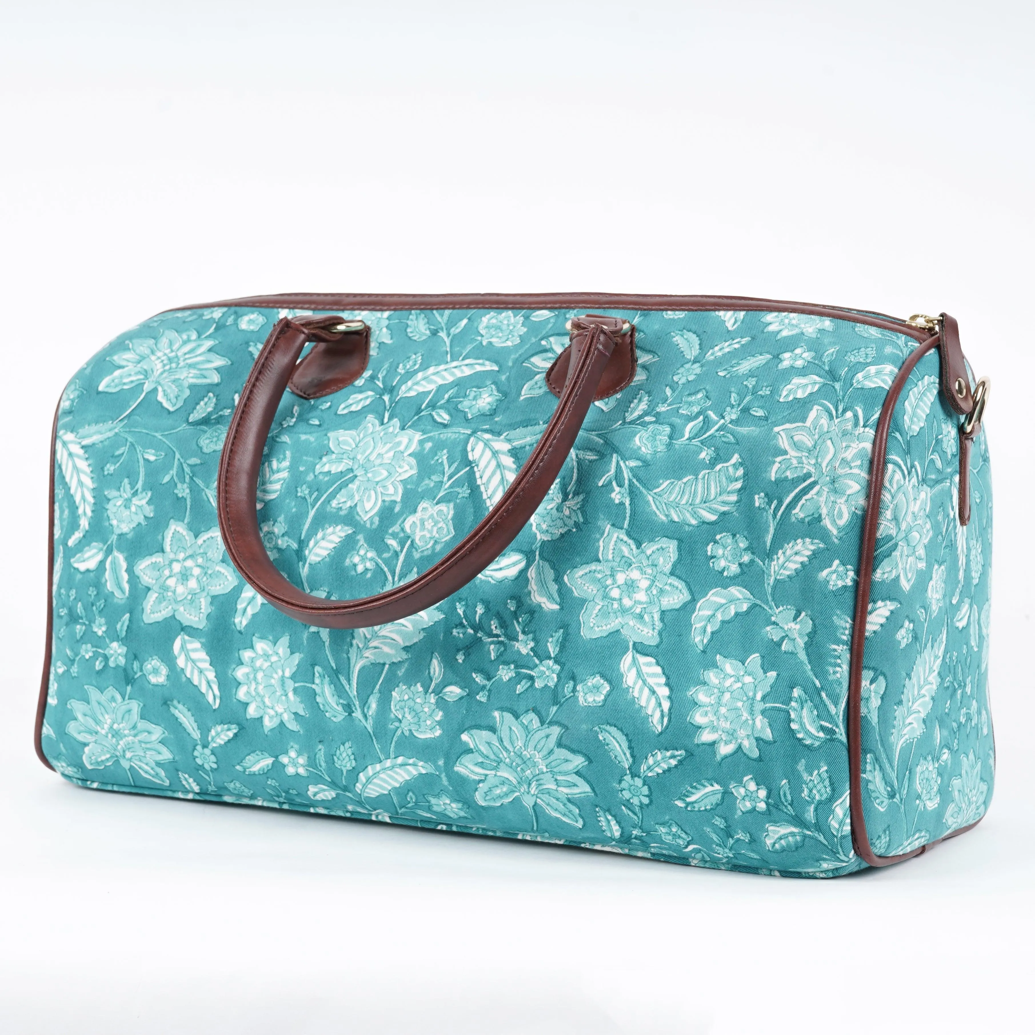 Aqua Blue Weekend Duffle Bag