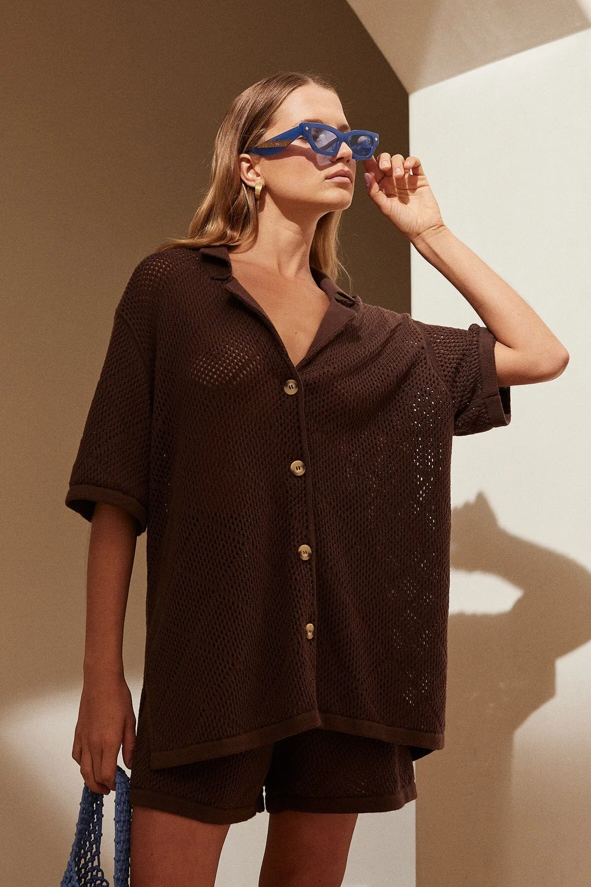 Stylish Arcaa Ezra Chocolate Brown Shirt for Men - Casual & Modern Fit