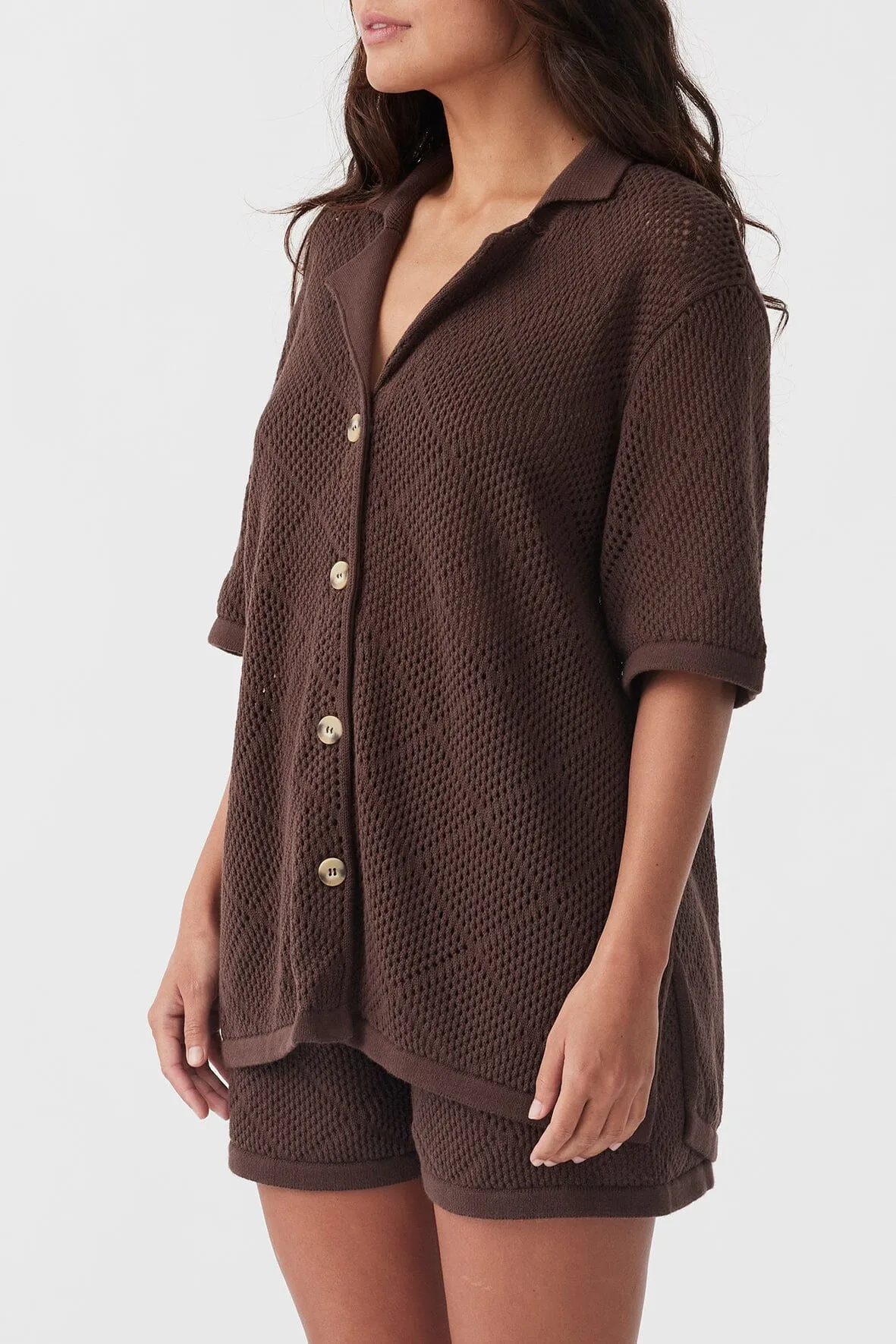 Stylish Arcaa Ezra Chocolate Brown Shirt for Men - Casual & Modern Fit