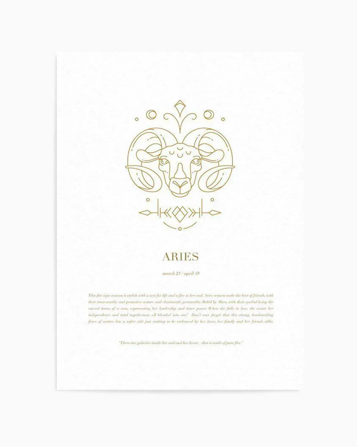 Aries | Celestial Zodiac Art Print