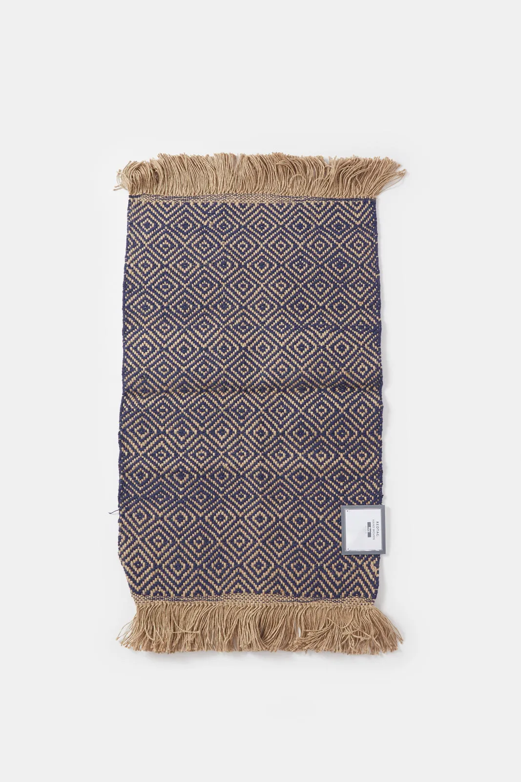 Assorted Jute Diamond Pattern Dhurrie