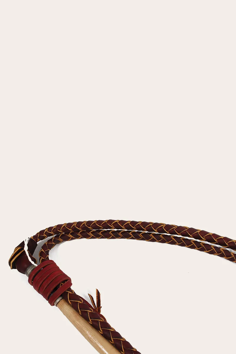 Australian Made 4ft Stockmans Whip - Red Hide