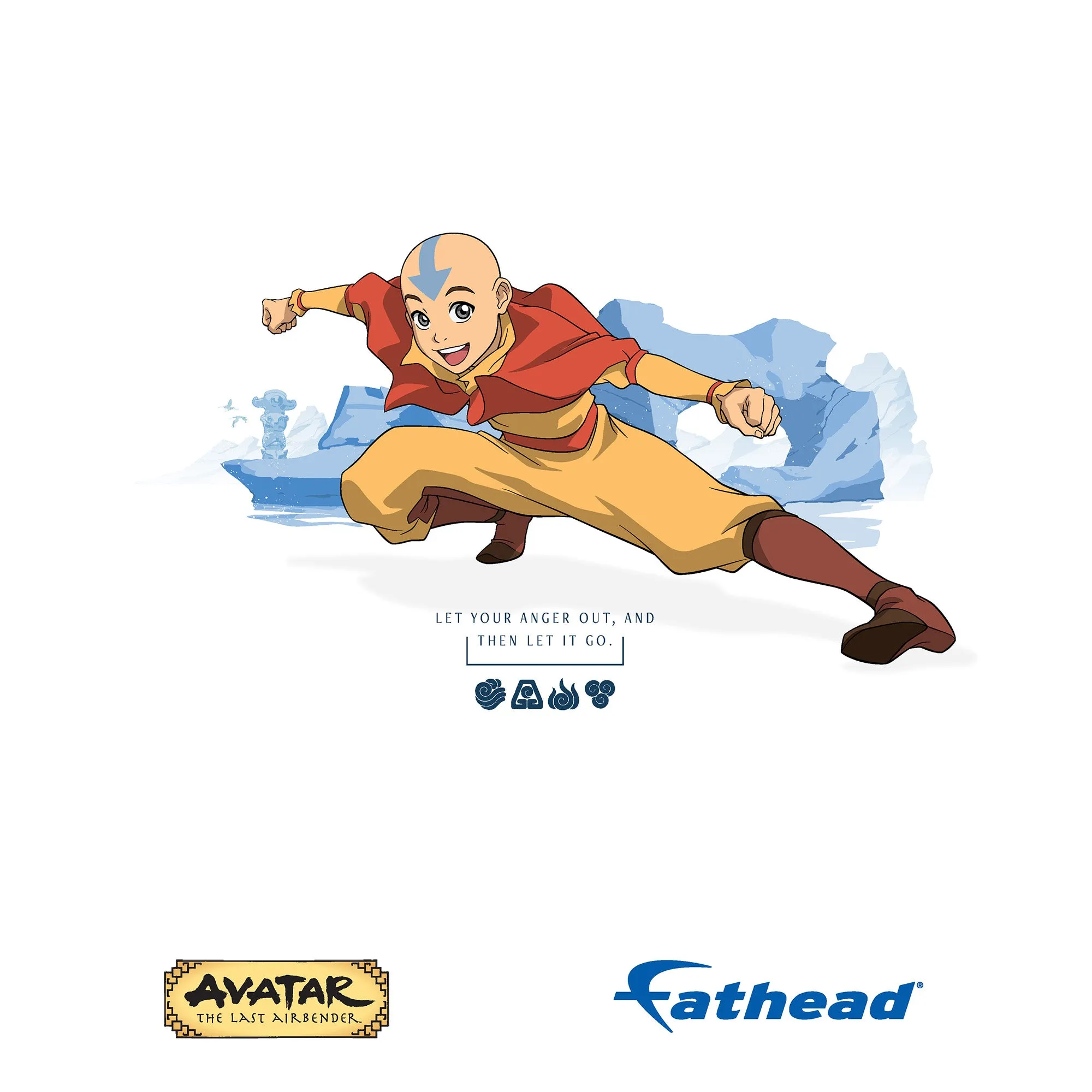 Avatar The Last Airbender: Let Your Anger Out Poster - Officially Licensed Nickelodeon Removable Adhesive Decal