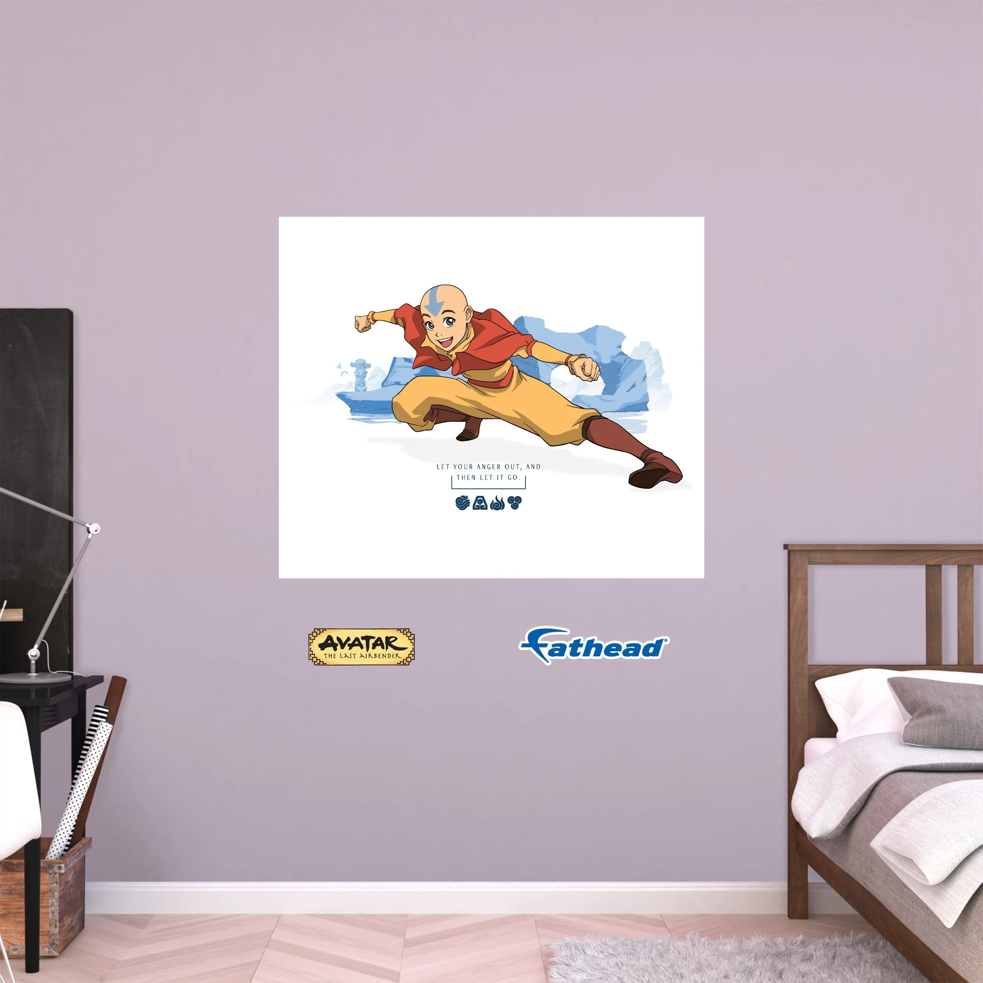 Avatar The Last Airbender: Let Your Anger Out Poster - Officially Licensed Nickelodeon Removable Adhesive Decal