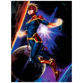 Avengers: Captain Marvel Realbig Mural        - Officially Licensed Marvel Removable Wall   Adhesive Decal