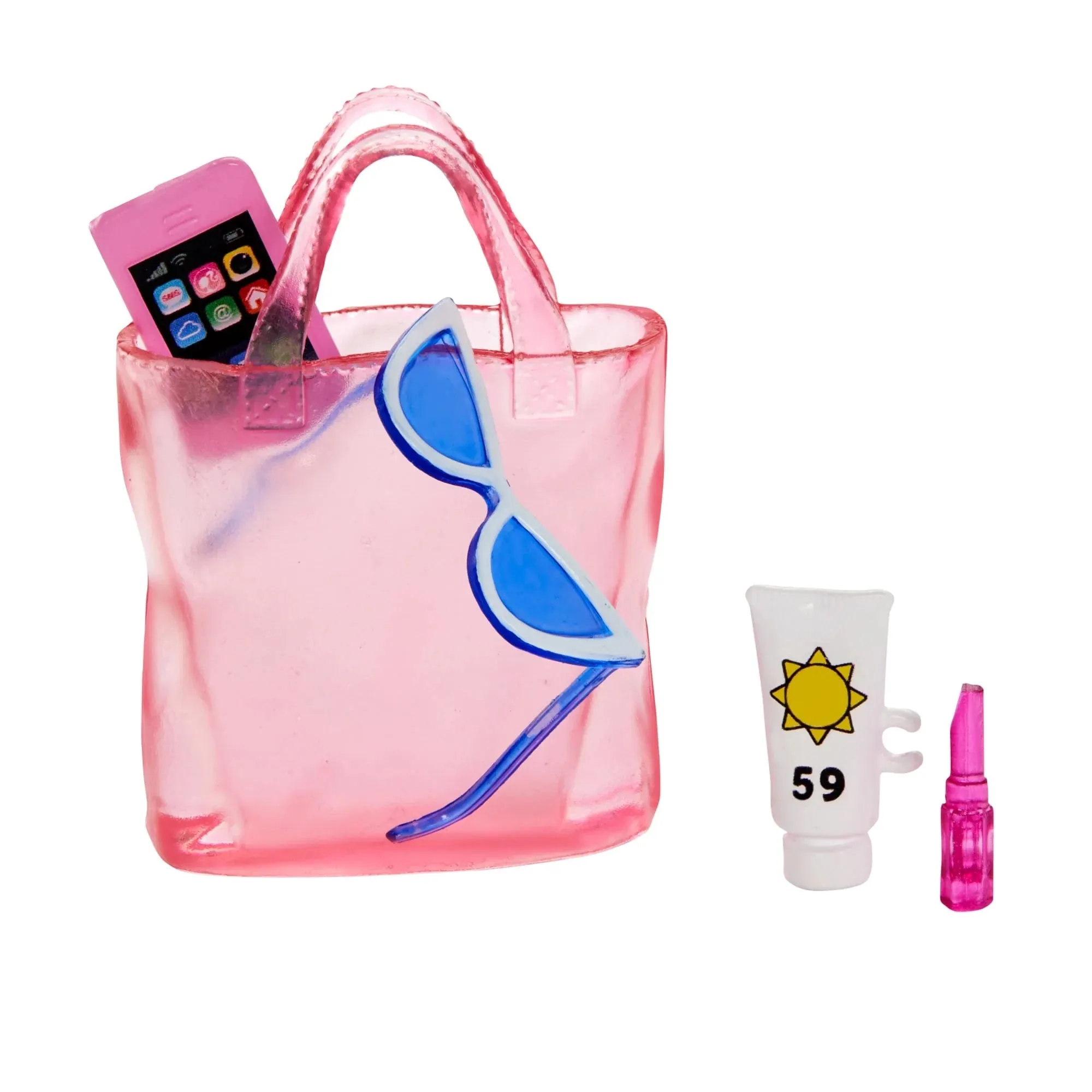 Barbie Doll with Swimsuit and Beach Themed Accessories