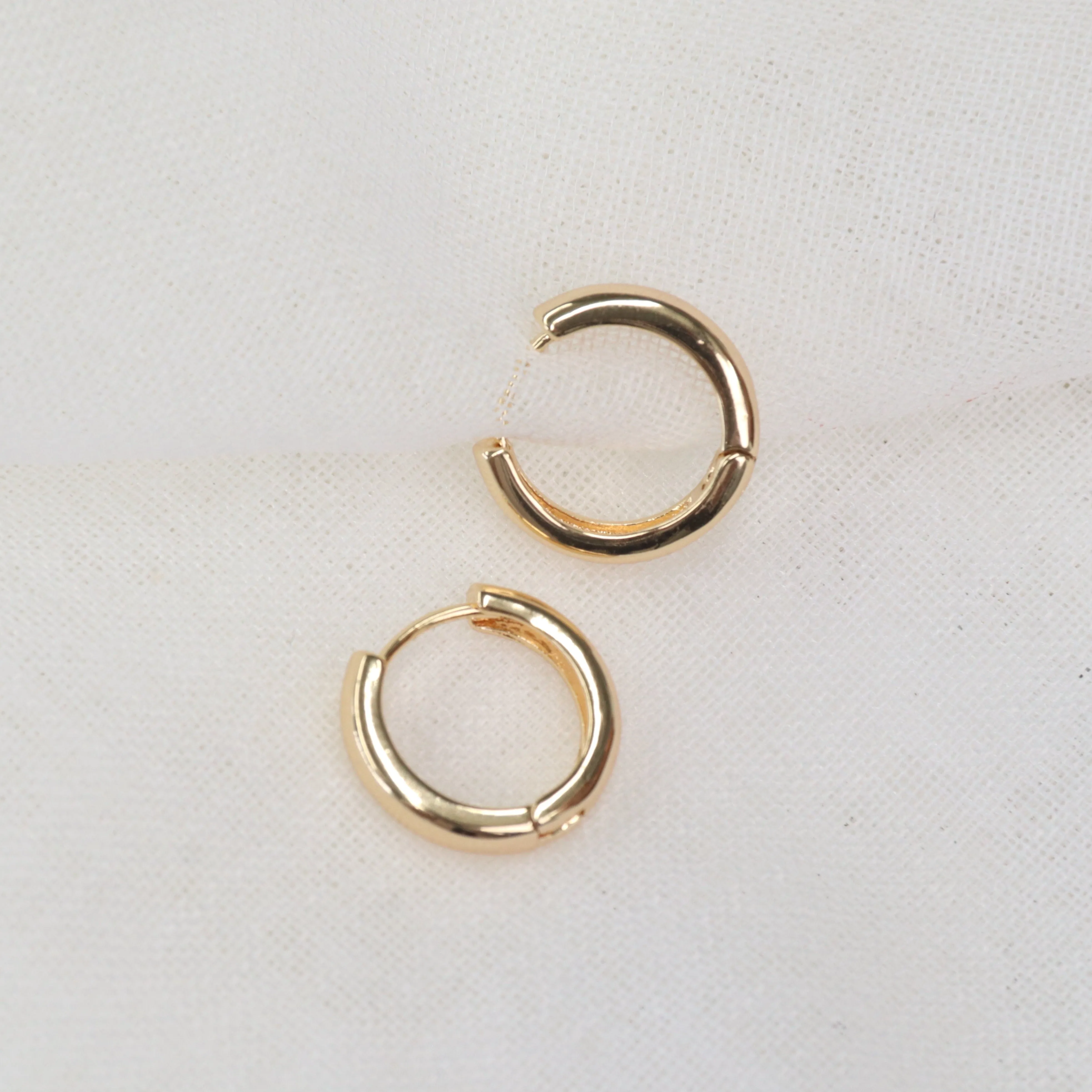 Basic Huggie Gold Hoops
