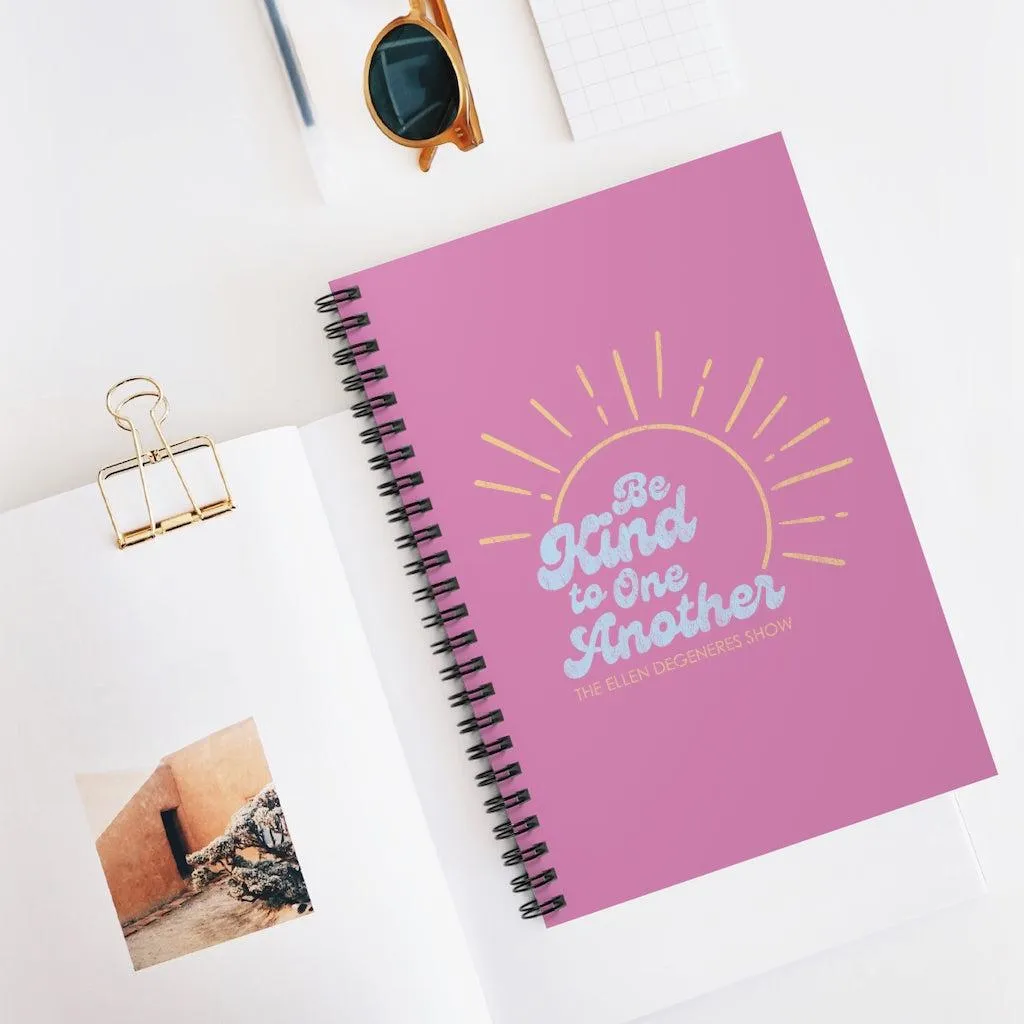 Be Kind To One Another Sun Spiral Notebook