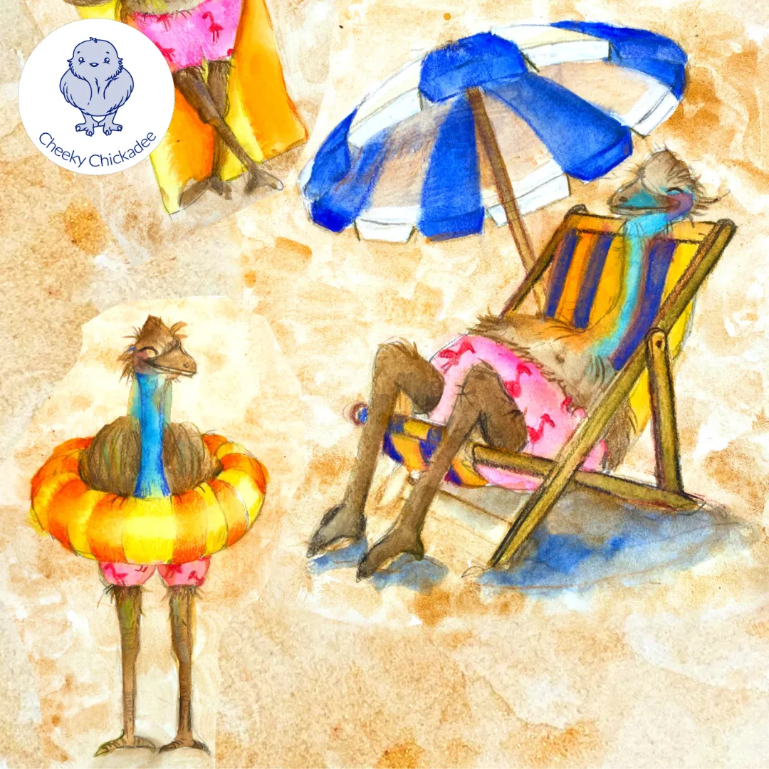Beach Emu Kids' Boardshorts