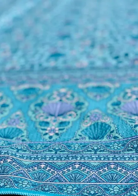 Beach Towel - Aqua Seashell