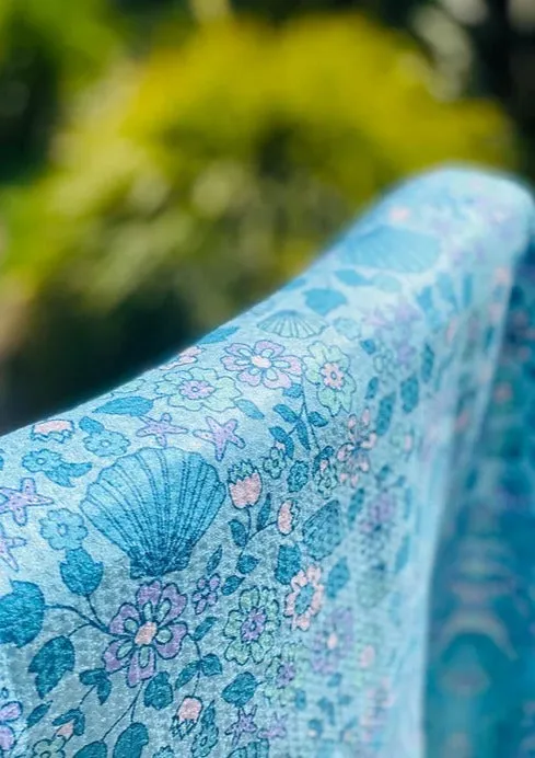 Beach Towel - Aqua Seashell