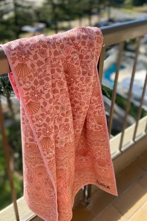 Beach Towel - Coral Seashell