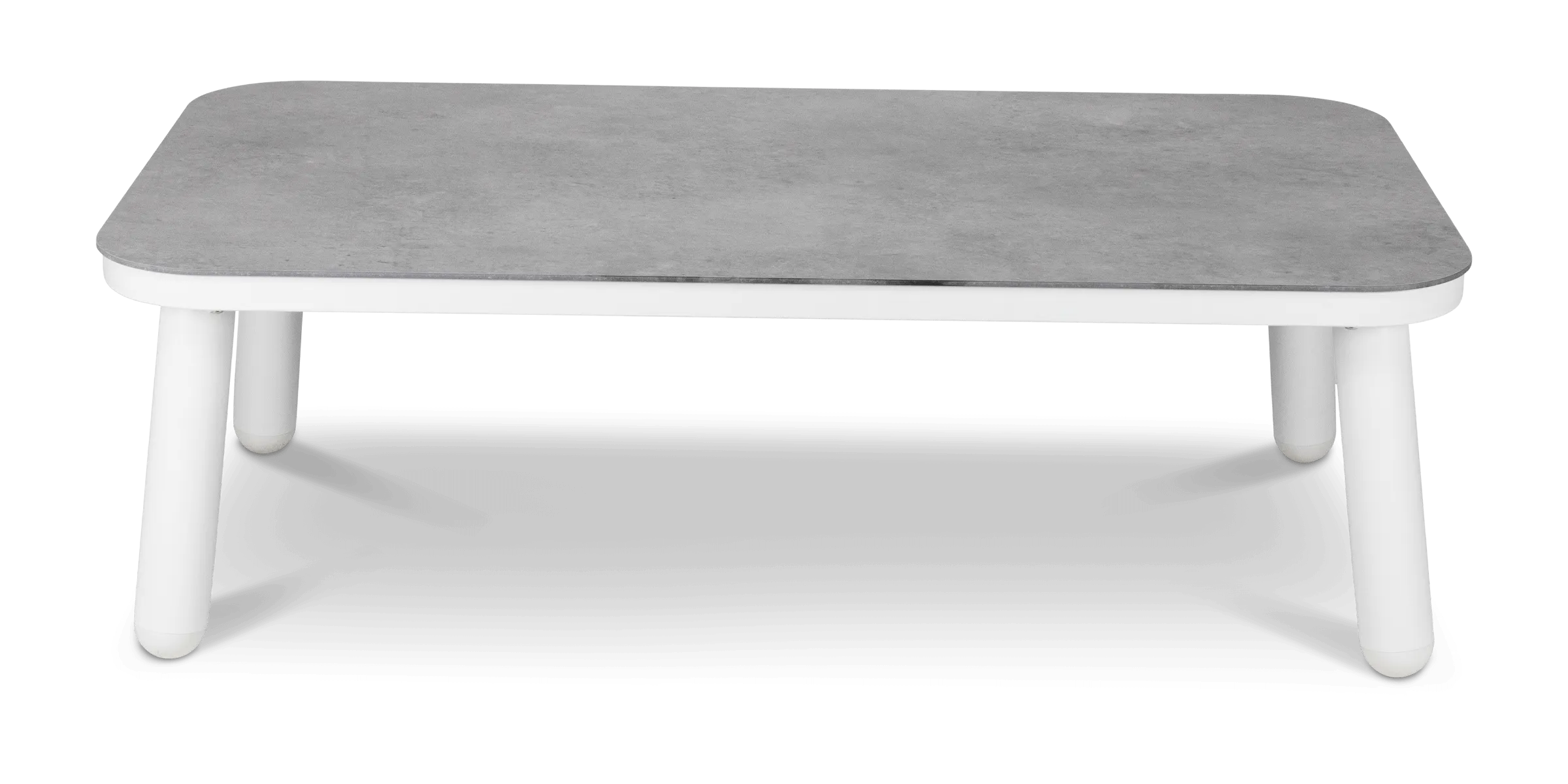 Bermuda Coffee Table in Arctic White Aluminium Frame