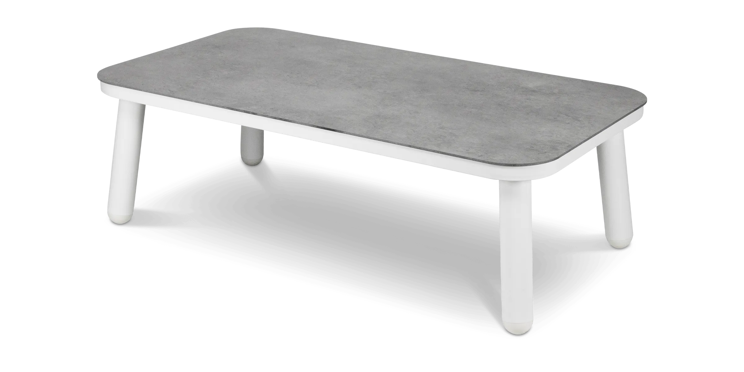 Bermuda Coffee Table in Arctic White Aluminium Frame