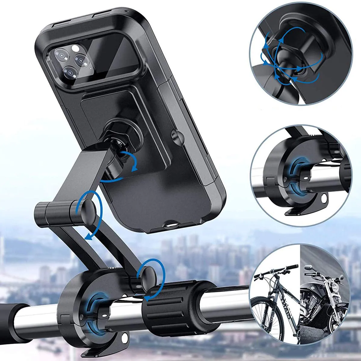 Bicycle Waterproof Touch Screen Mobile Phone Stand