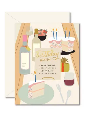 Birthday Tablescape Card