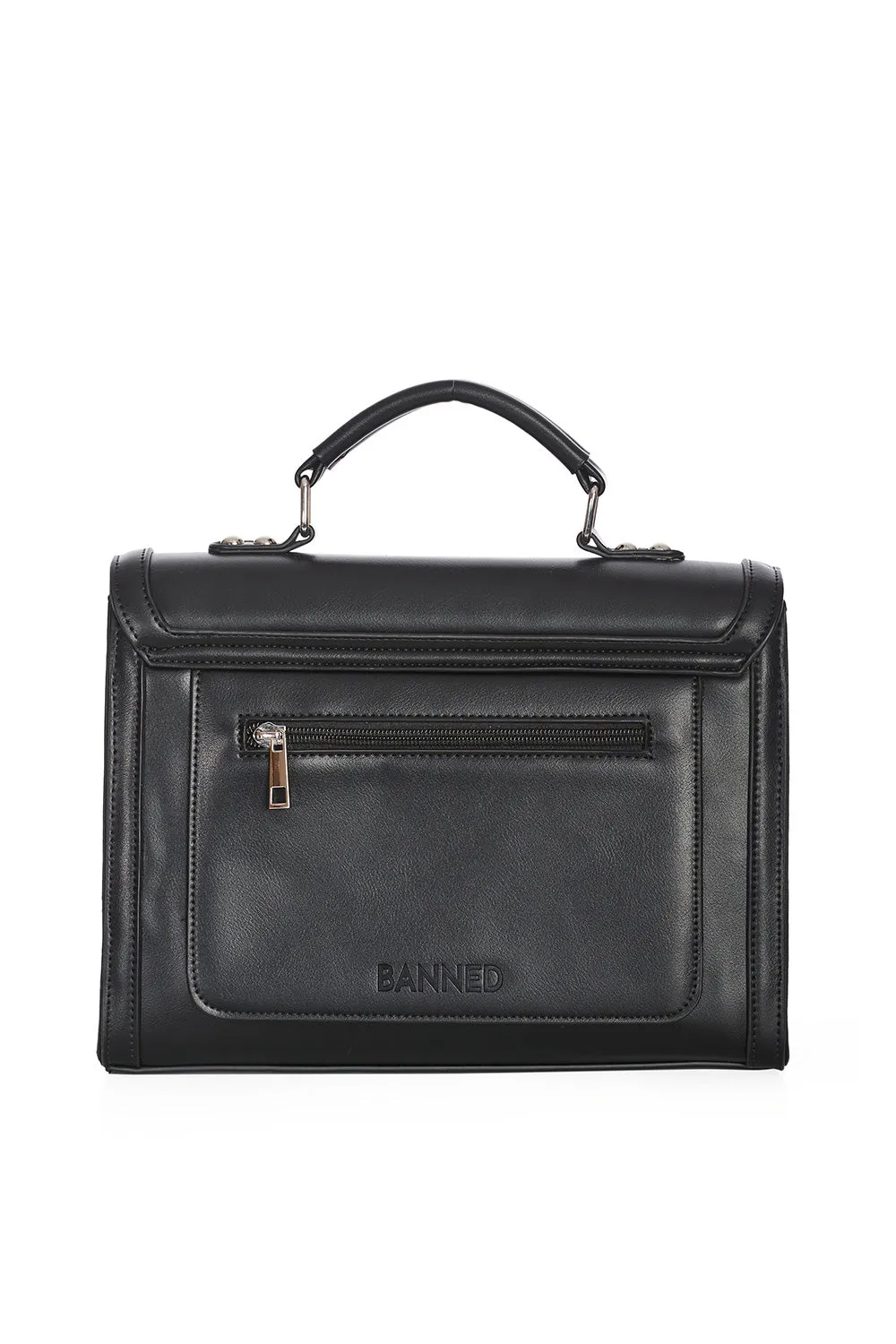 Black Satchel Mirabelle Handbag by Banned